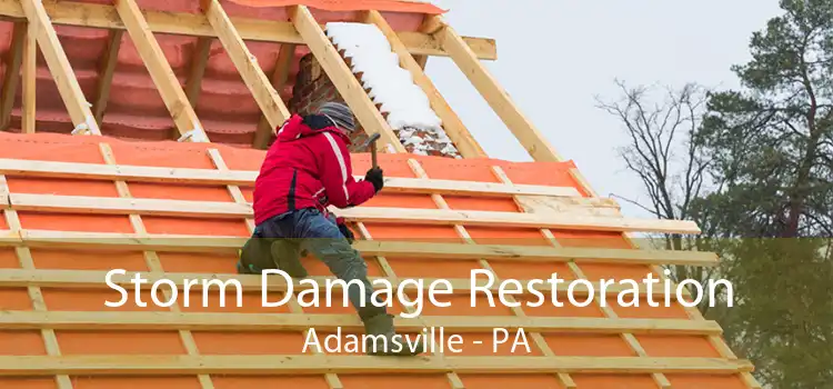 Storm Damage Restoration Adamsville - PA