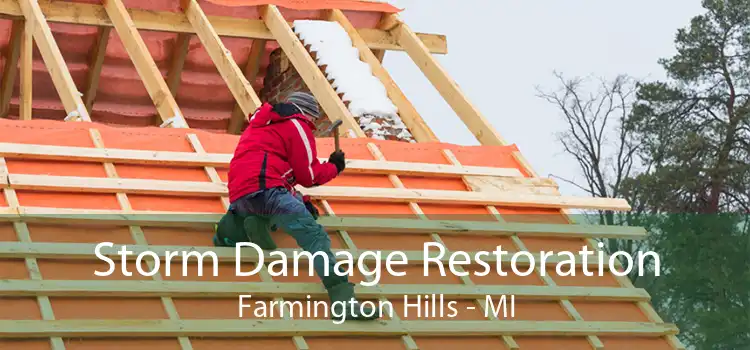 Storm Damage Restoration Farmington Hills - MI